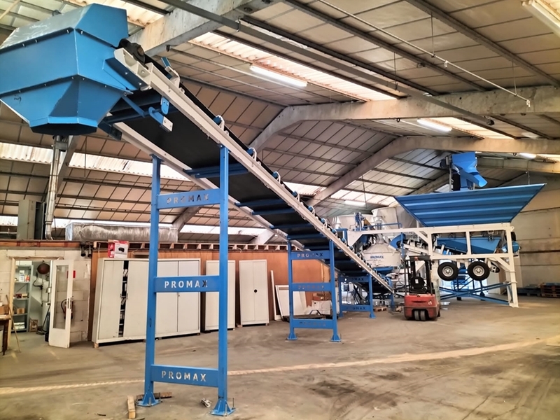 35m³/h Mobile Concrete Batching Plant